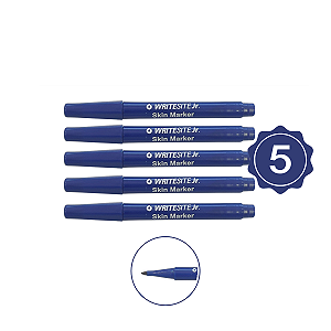 KIT 5 CANETA MARCADORA ASPEN JUNIOR PONTA REGULAR