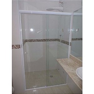 Box de Vidro Temperado Incolor Frontal para Banheiro Padrão