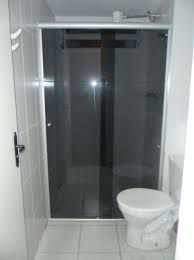 Box de Vidro Temperado Fume Frontal para Banheiro Padrão