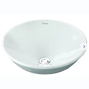 Cuba de Sobrepor para Banheiro 41cmx 8cm Eternit Darus Branco