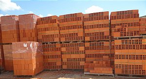 TIJOLO 6 FUROS (9 X 14 X 19 CM) - UNIDADE