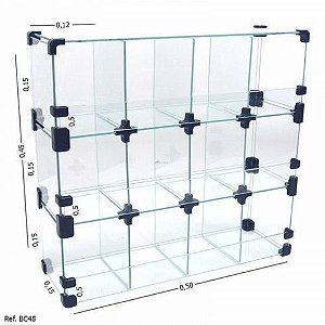 Baleiro 12 Bocas Vidro 4MM