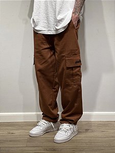CALÇA CARGO MARROM (sarja premium)