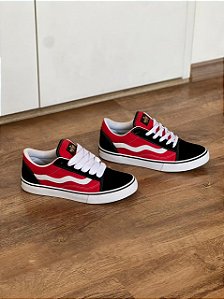MAD RATS OLD SCHOOL PRETO/VERMELHO (acompanha os 2 cadarços)