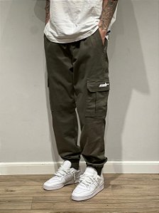 CALÇA CARGO JOGGER SARJA PREMIUM (verde)