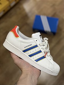 ADIDAS SUPERSTAR (white/royal/Yellow)