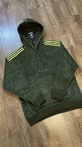 MOLETOM ADIDAS IVY PARK VELUDO (verde) CORTE GRANDE