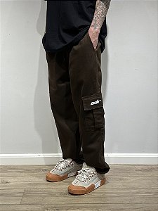 CALÇA CARGO MARROM (sarja premium)