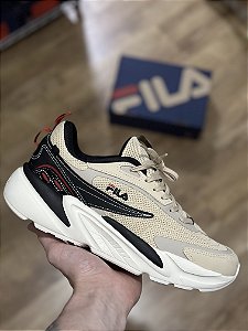 FILA RT-LOW (bege/preto/vermelho)
