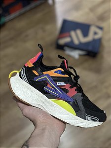 FILA FLOAT HALL (preto/roxo/Limao)