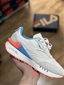 FILA RENNO VINTAGE (branco/rosa/azul)