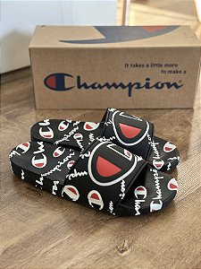 CHINELO CHAMPION IPO WARPED (preto) FORMA PEQUENA