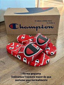 CHINELO CHAMPION IPO WARPED (vermelho) FORMA PEQUENA