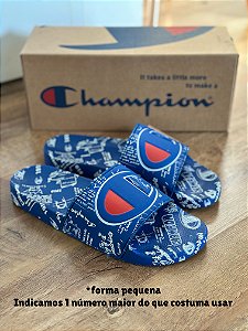 CHINELO CHAMPION IPO DOODLE (azul) FORMA PEQUENA