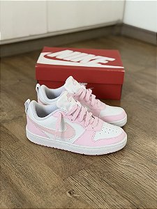 NIKE COURT BOROUGH RECRAFT (white/pink)