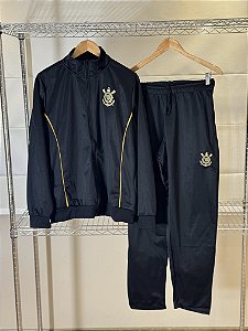 CONJUNTO CORINTHIANS (preto/dourado)