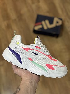 FILA RT-LOW (branco/rosa)