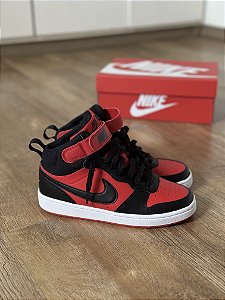 NIKE COURT BOROUGH MID 2 (vermelho/preto)