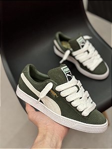 PUMA SUEDE CLASSIC XXI VERDE  (acompanha dois cadarços)