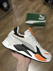 PUMA RS-X GEEK (branco/preto/laranja)