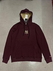 MOLETOM NEW ERA YANKEES (vinho)