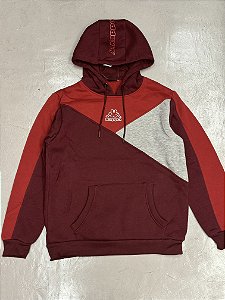 MOLETOM KAPPA (vermelho/bordo/cinza)