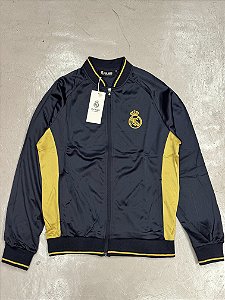 JAQUETA REAL MADRID (marinho/dourada)