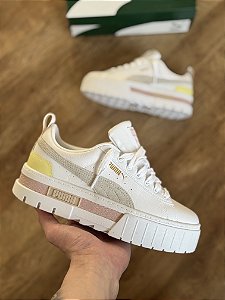 PUMA MAYZE (branco/rosa/amarelo)