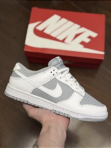 NIKE DUNK LOW RETRO (cinza/branco)