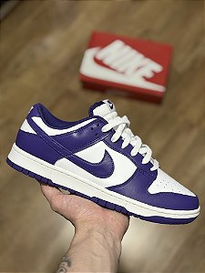 NIKE DUNK LOW RETRO (white/Court Purple)
