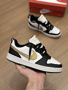 NIKE COURT BOROUGH LOW (black/gold)