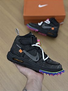 NIKE AIR FORCE 1 MID OFF WHITE (sem o lacre e caixa replacement)