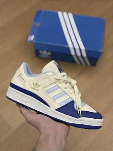 ADIDAS FORUM LOW CL (bege/azul)