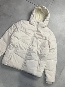 JAQUETA PUFFER NEVE IMPERMEÁVEL (creme)