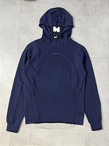 TECH HODDIE CHAMPION MINI SCRIPT LOGO (azul marinho)