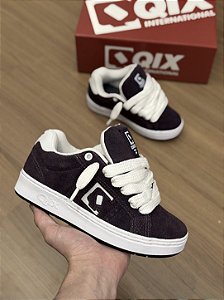 QIX COMBAT SUEDE (roxo/branco)