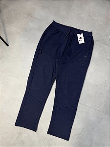 CALÇA MOLETOM TECH CHAMPION “Diagonal Zip” (azul marinho)