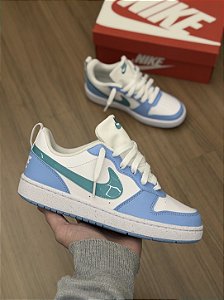 NIKE COURT BOROUGH LOW (azul/verde)