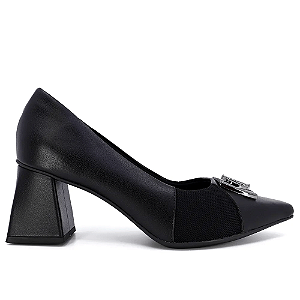 Sandália Confortável USAFLEX - SCARPIN ALTO PRETO