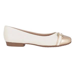 Sapatilha Feminina Piccadilly Belt Off White – Conforto e Estilo Diário