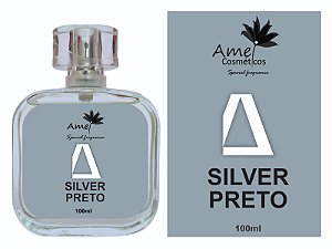 Perfume Amei Cosméticos Silver Preto 100ml