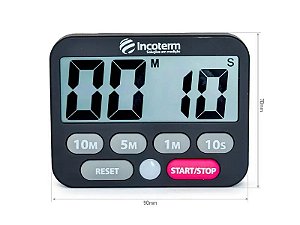 Timer Digital Com Cronômetro Incoterm T-Tim-0050.00