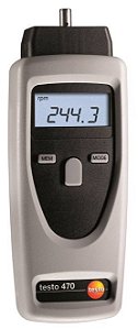 Instrumento de Medição de RPM (Medição sem Contacto e Mecânica) / Tacômetro Infravermelho - Testo 470