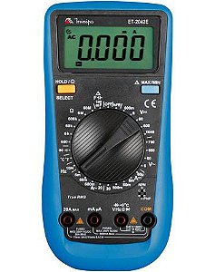 Multímetro Digital 3 5/6D /60Mohms/20A/cap./temp./freq. - Minipa ET-2042E