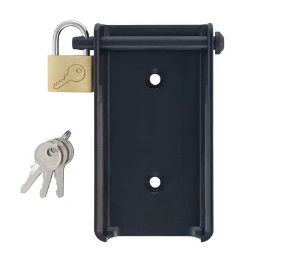 Suporte de parede (preto) com cadeado para testo 176 - Testo 0554 1703