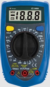 Multímetro Digital  CAT II 300V Minipa ET-1400A