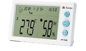 Relógio Termo-Higrômetro Digital Diplay LCD Minipa MT-242B