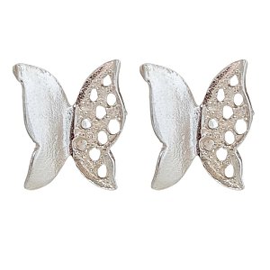 Brinco Borboleta Chic Prata 925