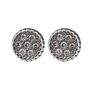 Brinco Pizza Zircônia de Prata 925