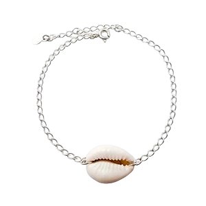 Pulseira Búzio Natural de Prata 925
